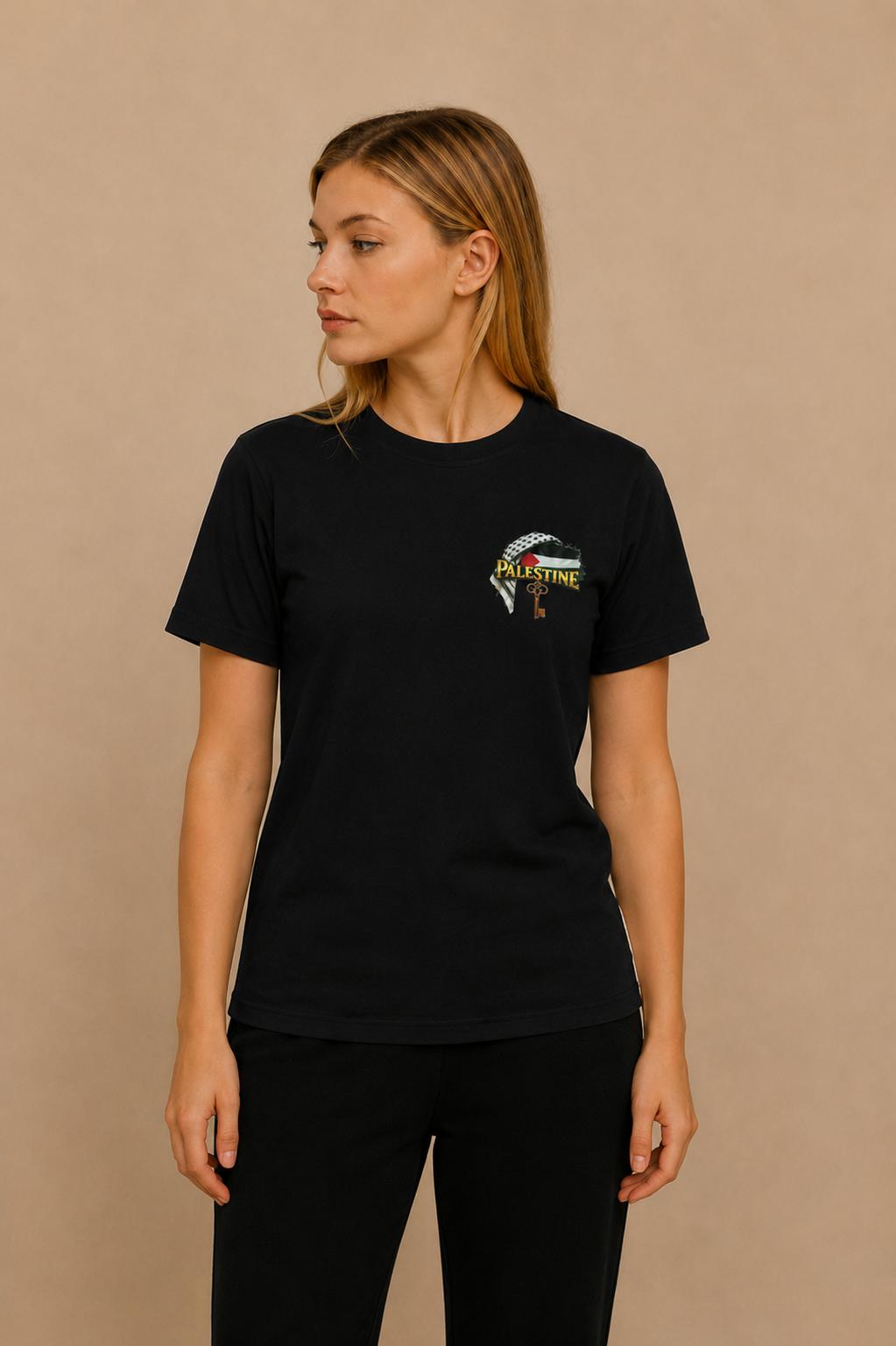 Palestine Key T-Shirt – Black Edition